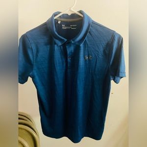 Boys Sz L Under Armour Polo